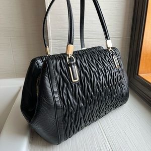 Coach Madison Gathered Twist Leather Small Madeline Satchel. Great condition!